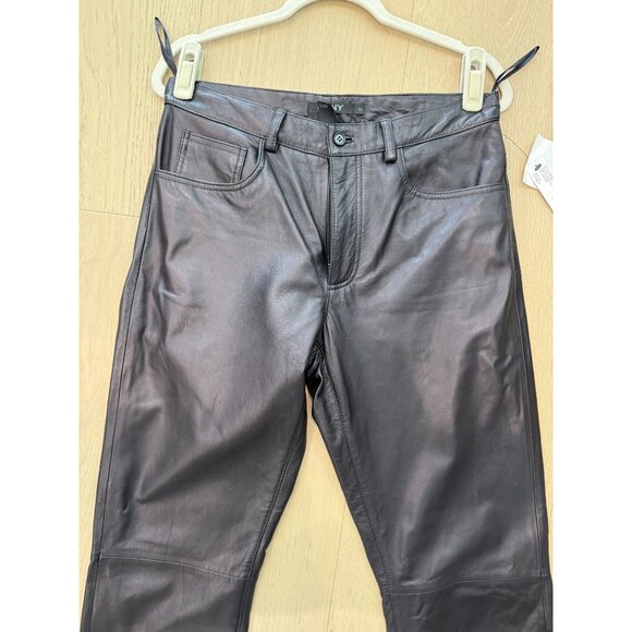 Brand new Vintage 2000's Men’s DKNY Genuine Leather Pants, size 31 - Picture 11 of 16